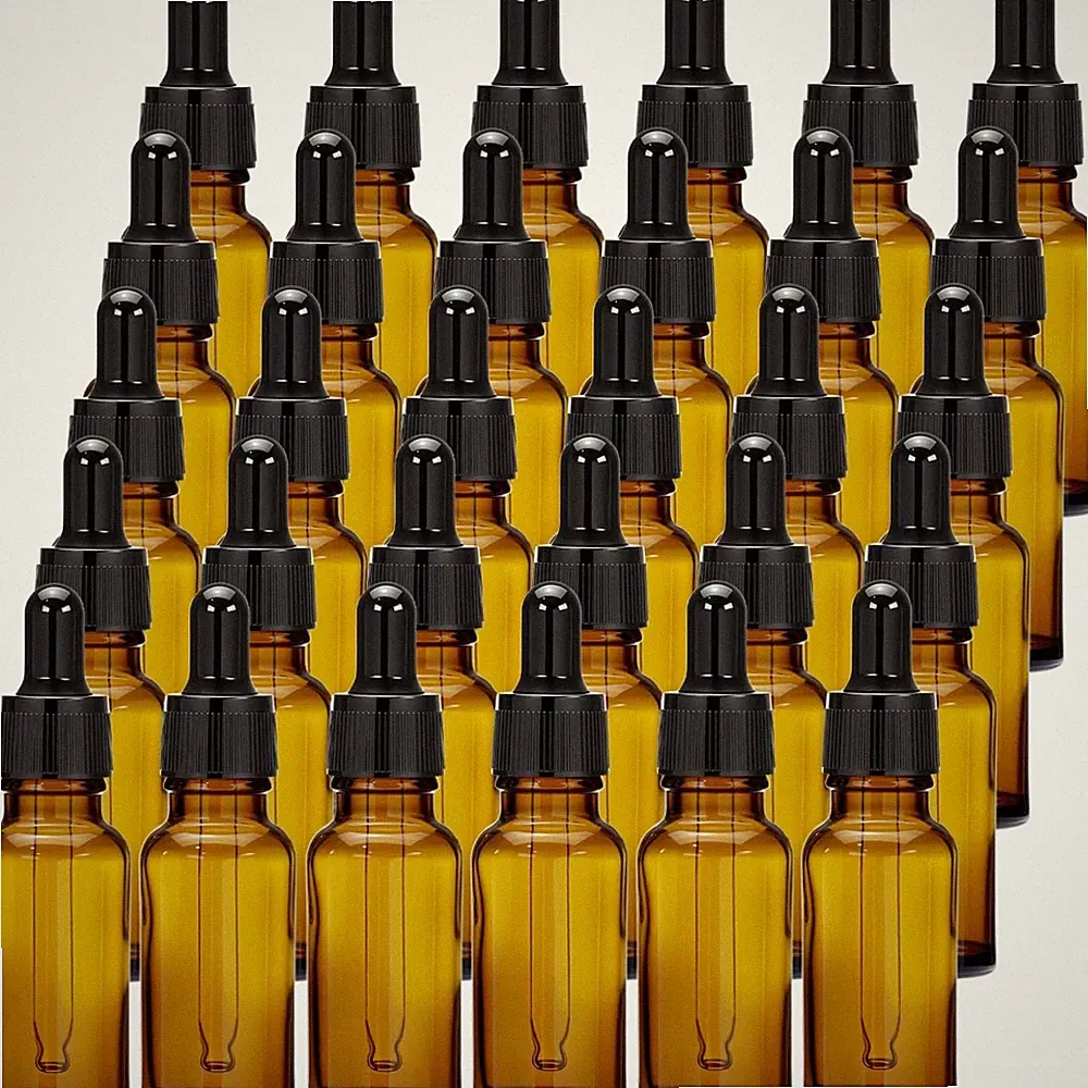 Pipettenflasche 20ml Braunglas 30 Stück Parfümöl ätherische Öle Flasche