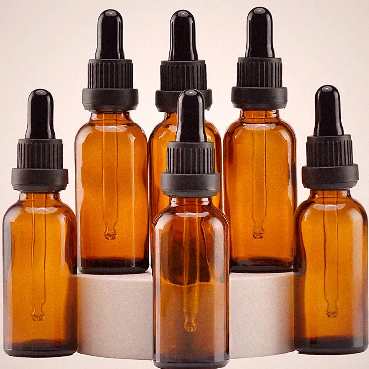 Pipettenflasche 30ml Braunglas Pipette ätherisches Öl Parfüm Aromatherapie 6