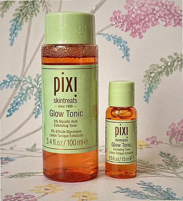 Pixi Glow Tonic 5 Glycolic Toner 100ml Full Size 15ml Mini Peeling Set GESCHENK