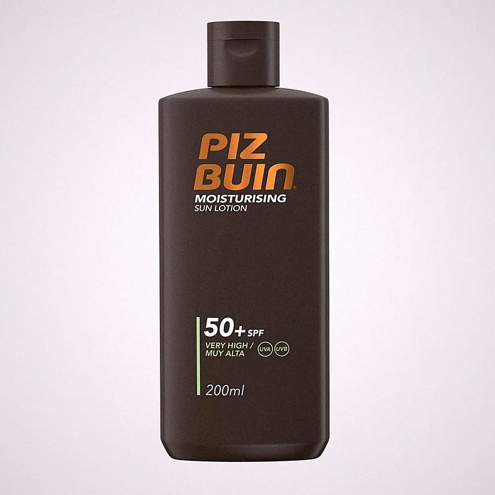 Piz Buin Feuchtigkeitsspendende Sonnenlotion SPF50+, 200Ml (Verpackung Kann Vari