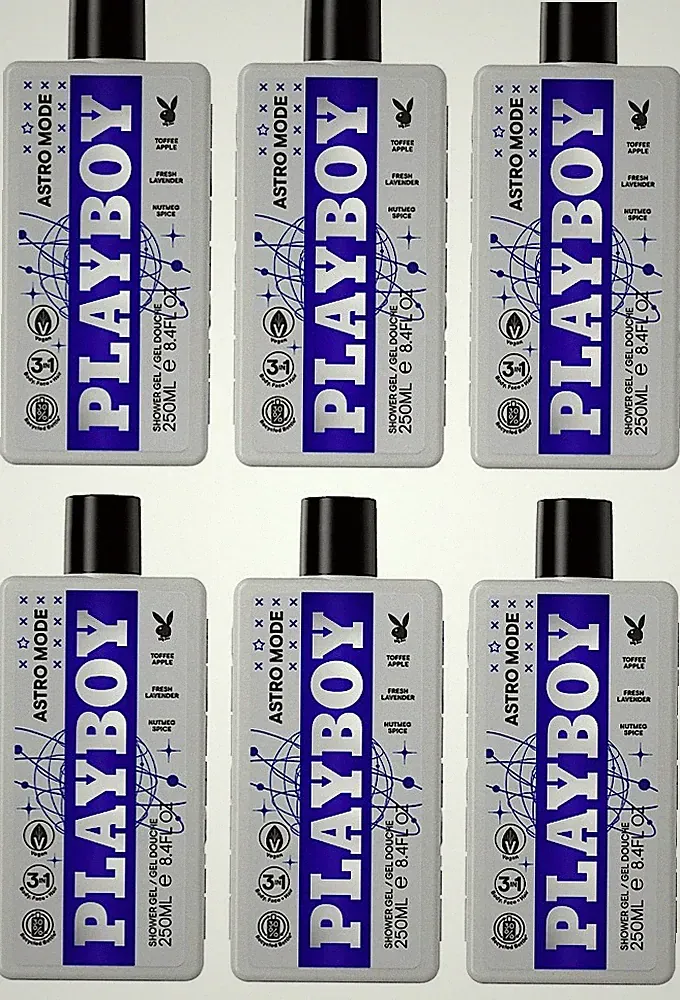 ✅ Playboy Astro Mode Duschgel & Shampoo 3 in 1 Shower Gel Duschpflege 6x 250ml ✅
