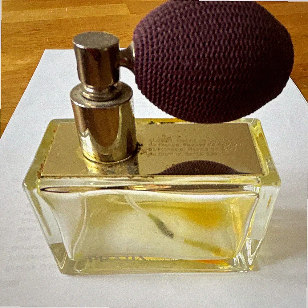 Prada Amber 80 ml Vintage Parfum Flakon Zerstäuber Pumpball Sammler