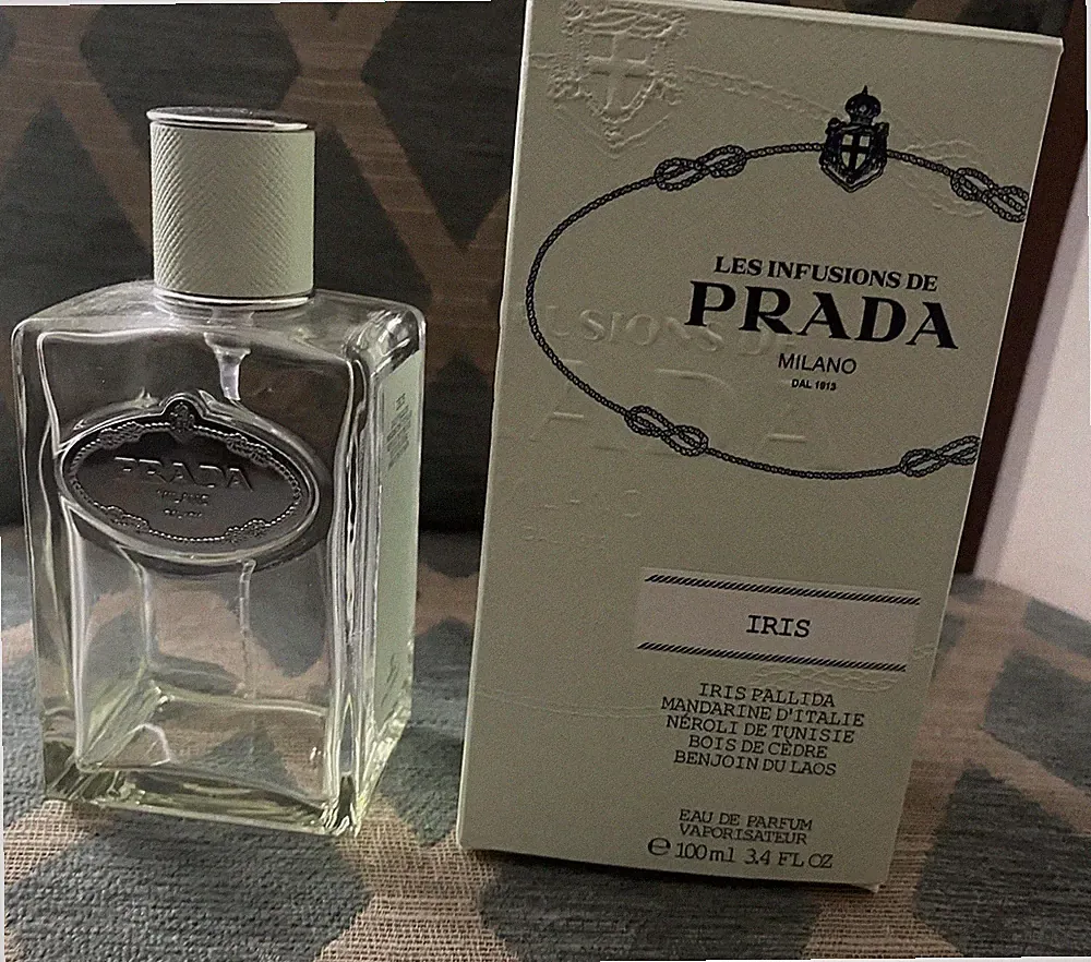 PRADA Infusion D'Iris LEERER FLAKON Eau de Parfum 100ml mit OVP Deko Flacon