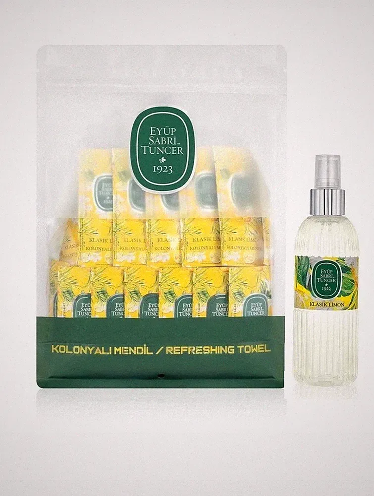 Premium Erfrischungstücher klassische Zitrone – 150St. & 150ml - kostenloser Ver