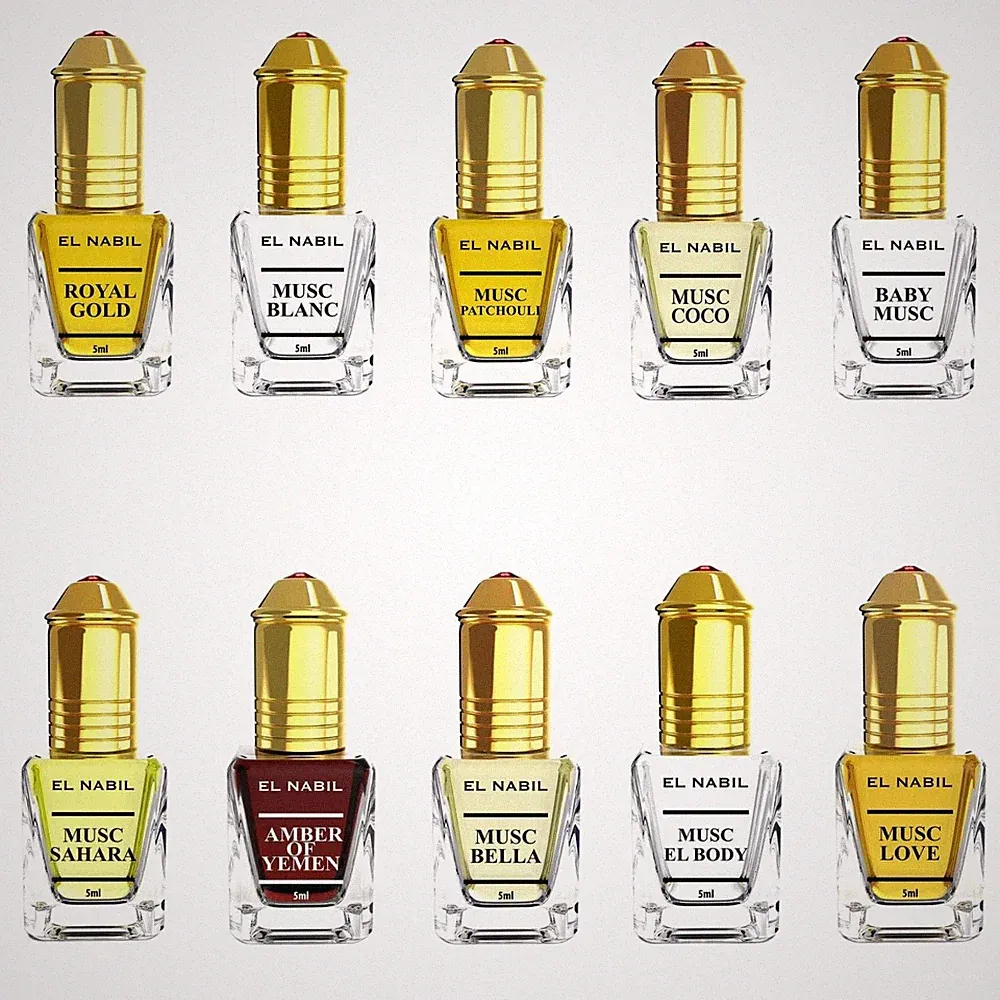 Premium Moschus Frauen Duftset 10 x 5 ml Parfüm Öl TOP 10 MIX Arabische Par...
