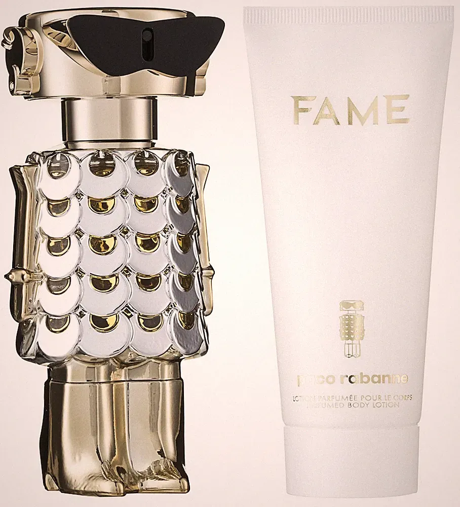 Rabanne Fame Eau de Parfum Set 80 ml + 100 ml Körperlotion + 4 ml OVP NEU