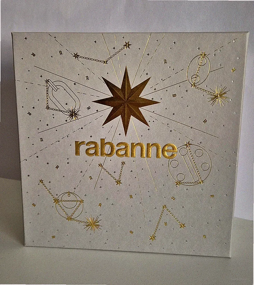 rabanne Million Gold For Her EdP 90ml und Mascara Schachtel/Karton (kein Inhalt)