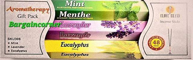 Räucherstäbchen (AROMATHERAPIE) natürlicher Duft Minze Lavendel Eukalyptus Stäbchen