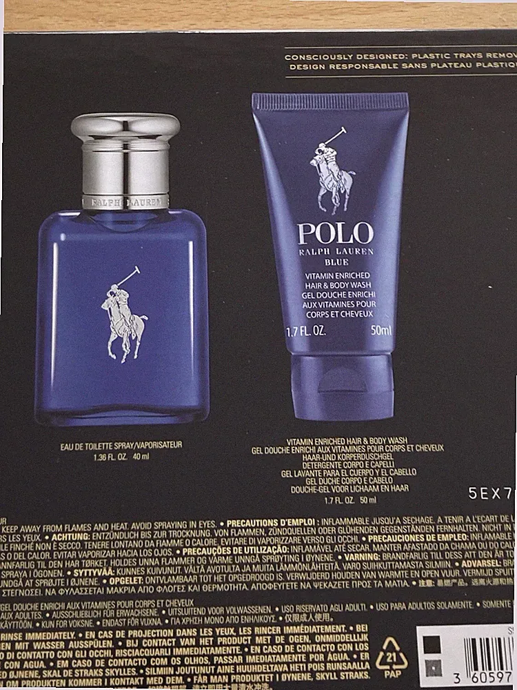 Ralph Lauren Polo Blue Eau de Toilette 40 ML Set