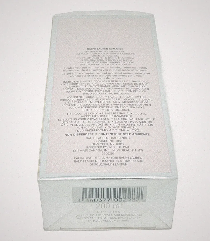 Ralph Lauren Romance Sensuous Bath and Shower gel 200 ml