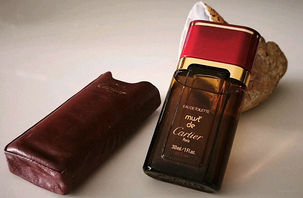 Rarität: Vintage Must de Cartier Eau de Toilette (30ml) mit Lederetui - Parfum