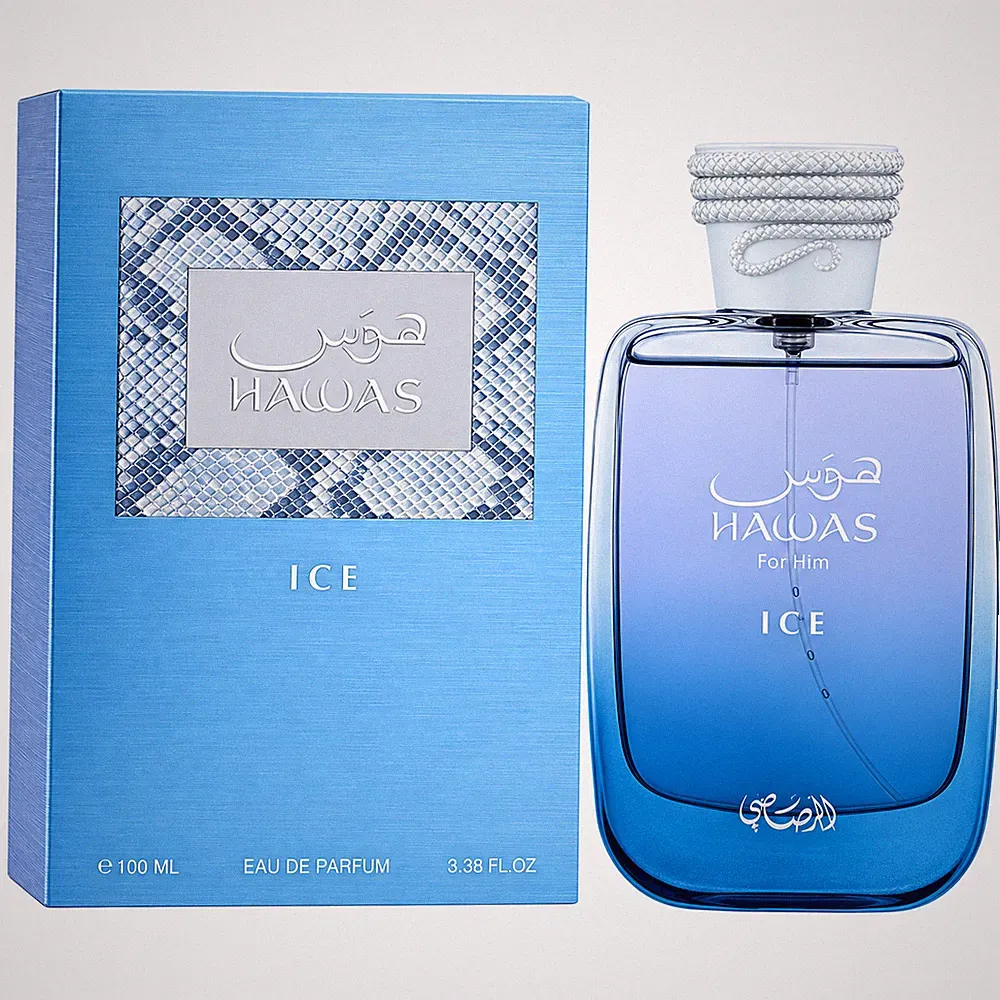 Rasasi Hawas Ice EDP 100ml Herren Arabisches Parfum Frisch Aquatisch Zitrus OVP