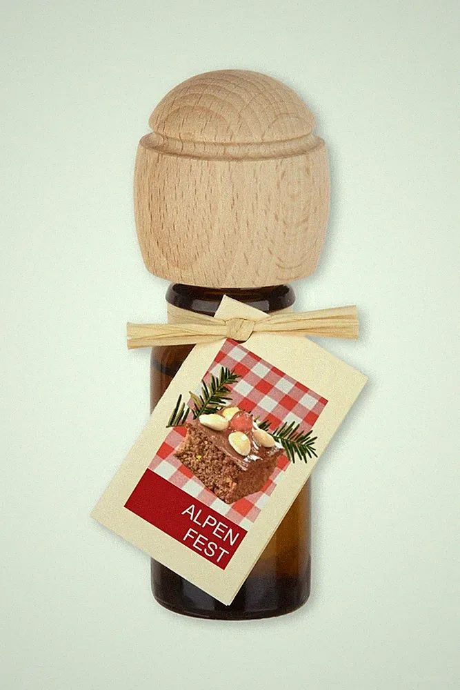 Raumduftöl Alpenfest 10ml Parfümöl Buchenholz-Deckel beruhigend entspannend