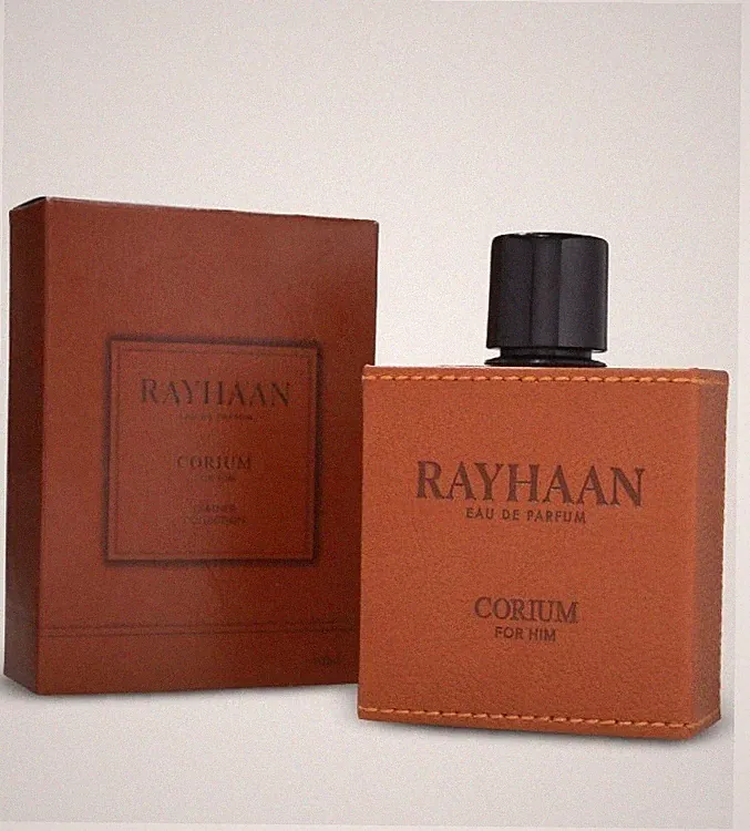 Rayhaan Corium Herren Eau de Parfum würzig-ledriger Duft mit Kastanie Agarholz