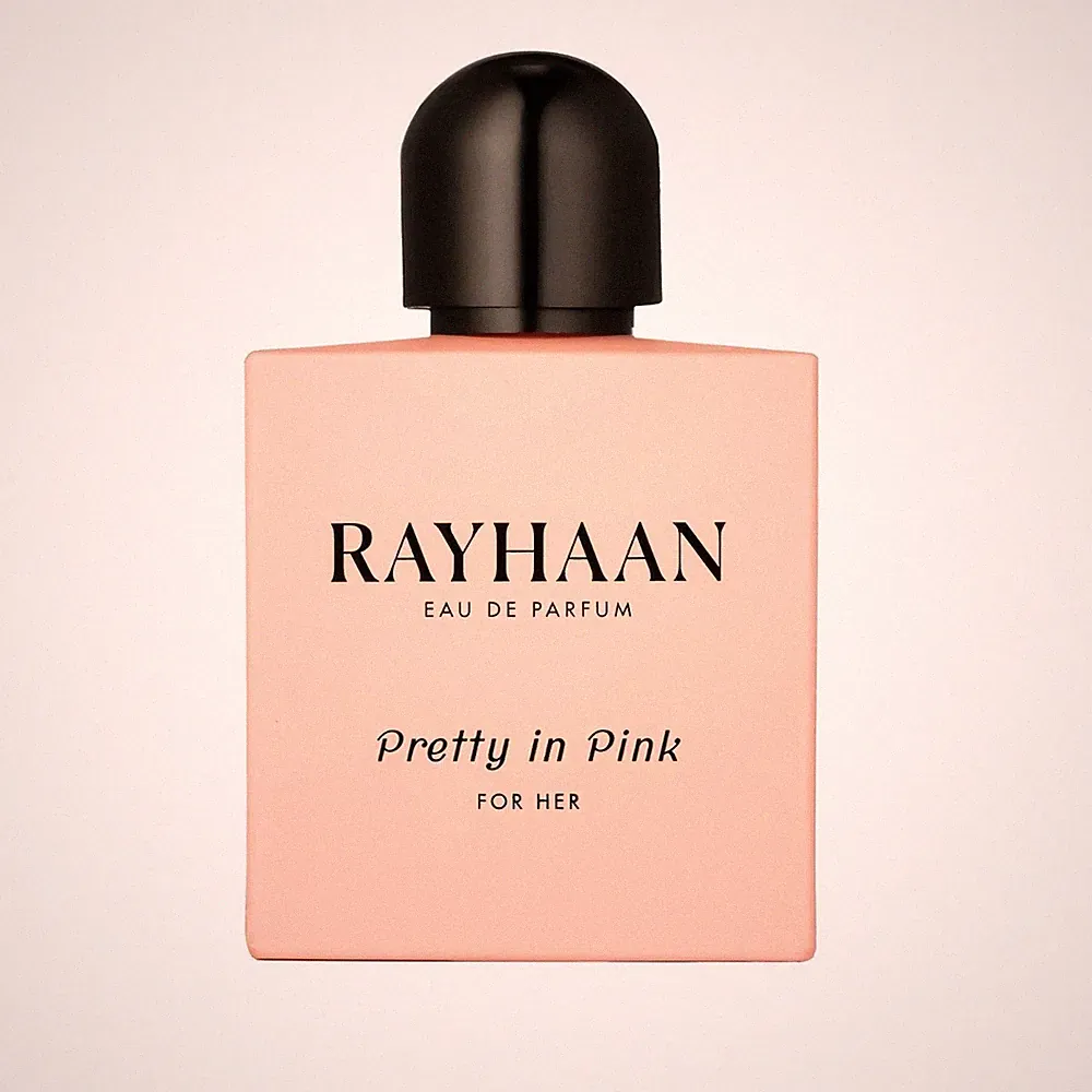Rayhaan Pretty In Pink Eau de Parfum 100 ml für Damen leganter Parfümflakon