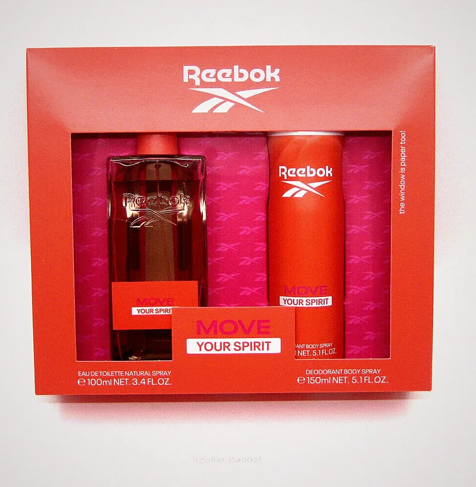 Reebok Move Your Spirit 100 ml Eau de Toilette + 150 ml Deodorant NEU & OVP