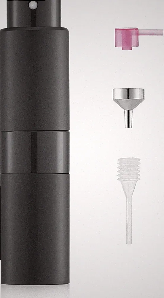 Reise Parfümzerstäuber 20ml Schwarz Nachfüllbar