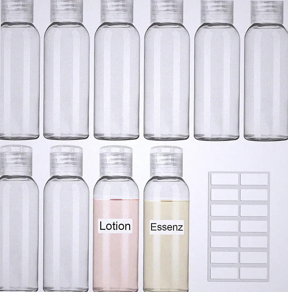 Reiseflaschen Zum Befüllen 100Ml, 10 Stück Reiseflasche Set
