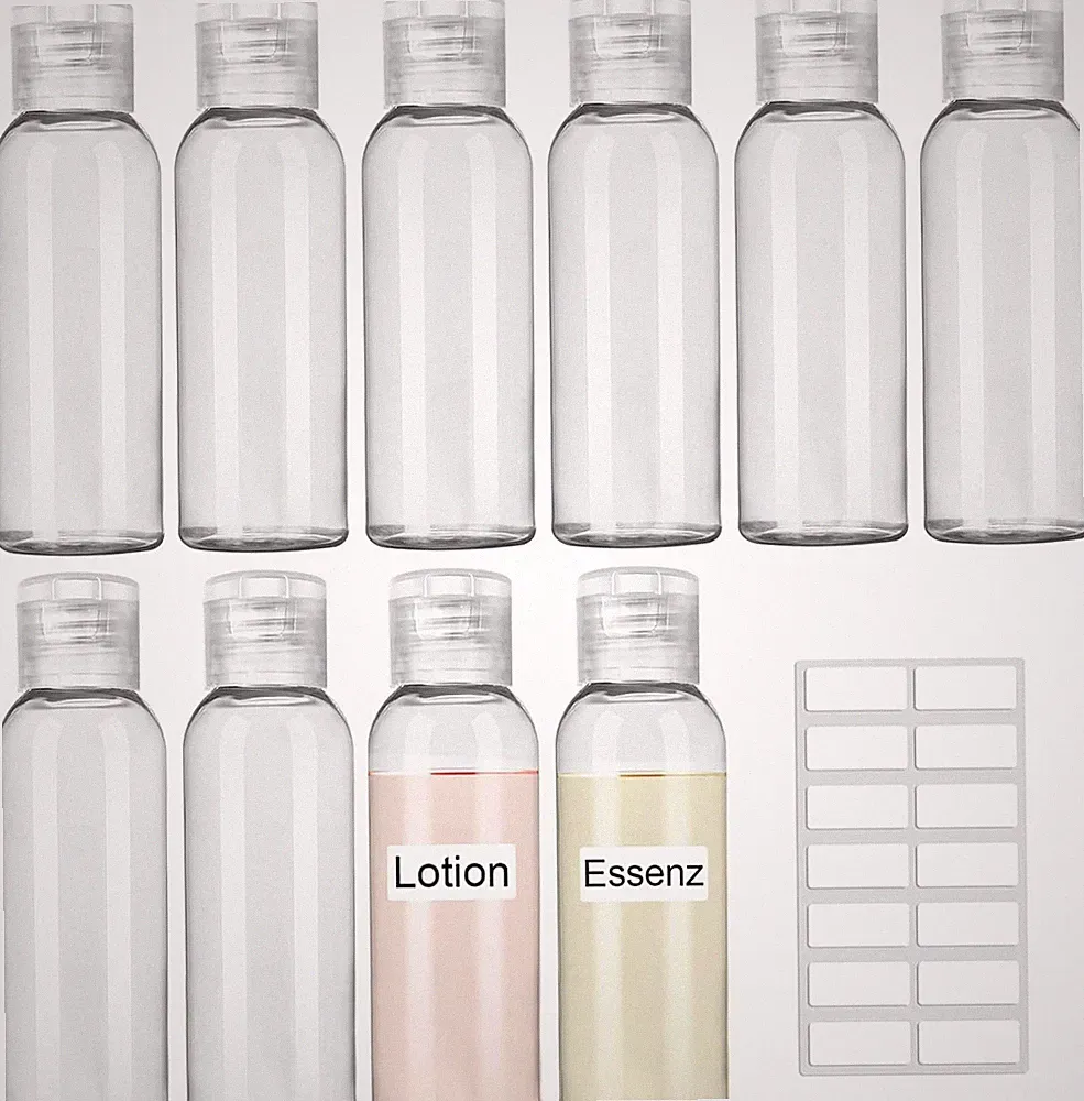 Reiseflaschen Zum Befüllen 100Ml, 10 Stück Reiseflasche Set, Flaschen Reise Mit
