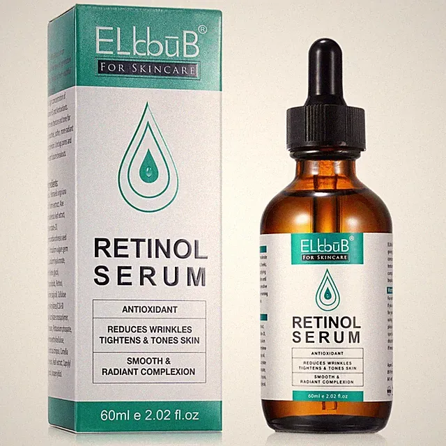Retinol Serum mit Vitamin E Anti Falten Anti-Aging Gesichtsserum Bio Vegan 60ml