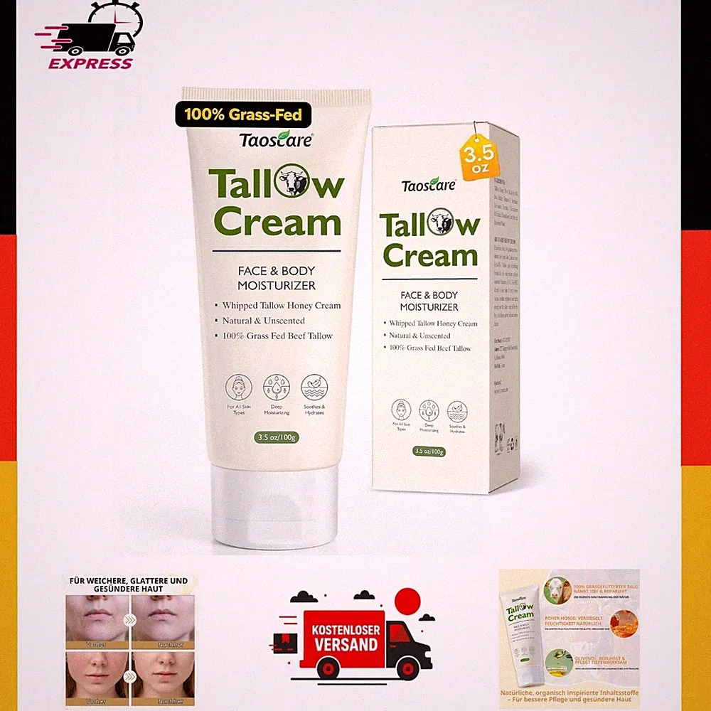 Rindertalg Creme 100 g Taoscare Gesicht Körper Honig unparfümiert