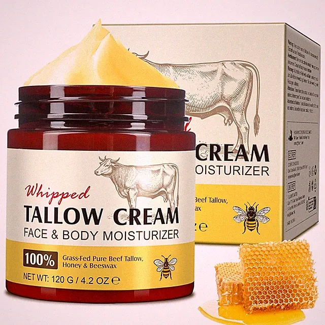 Rindertalg Honig Beef Tallow Gesicht Creme Hautpflege Balsam Hautpflegecreme
