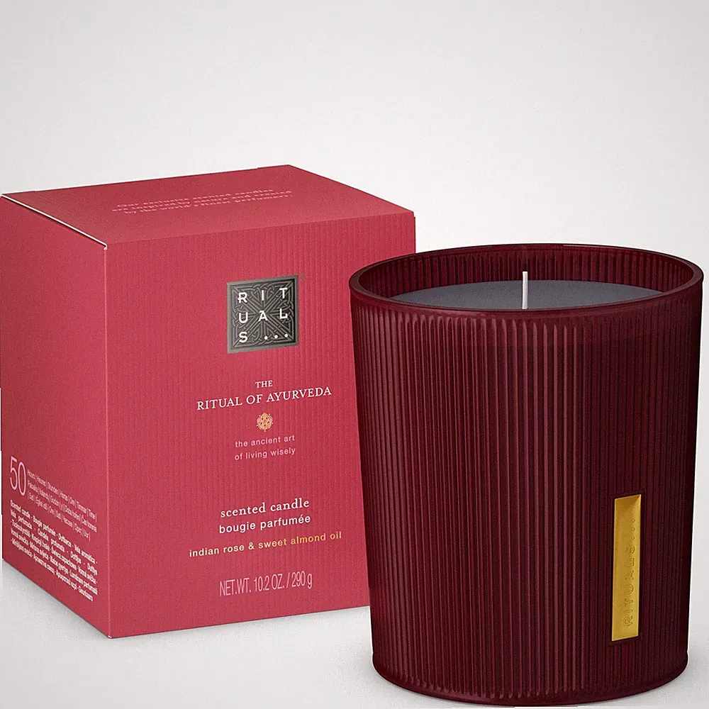 Rituals Duftkerzenglas Ayurveda Indische Rose & Mandelöl Duft Geschenk 290g