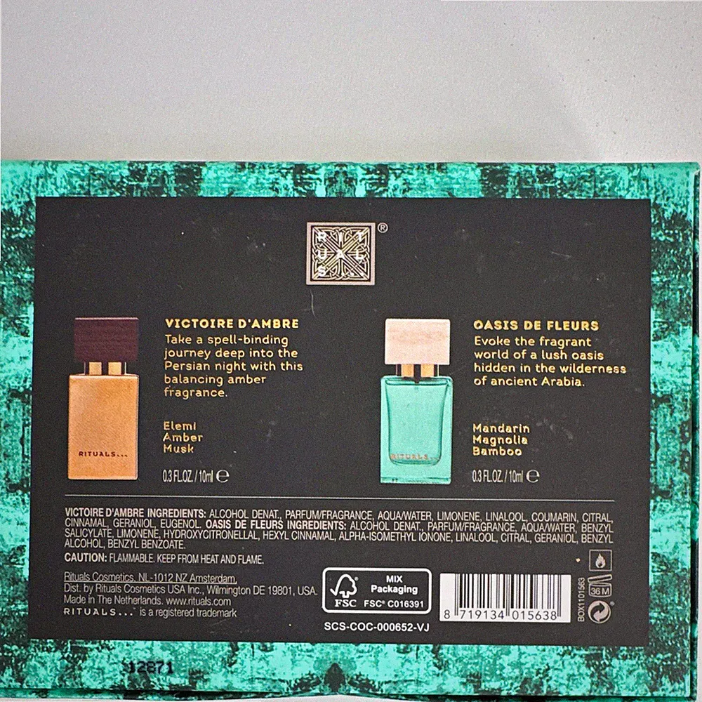Rituals Parfum Set – Victoire d’Ambre & Oasis de Fleurs – 2×10 ml – selten