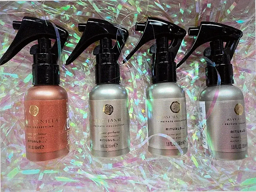 Rituals Private Collection 4x Parfum Raumspray Jasmine,Vanilla,Hibiscus Set
