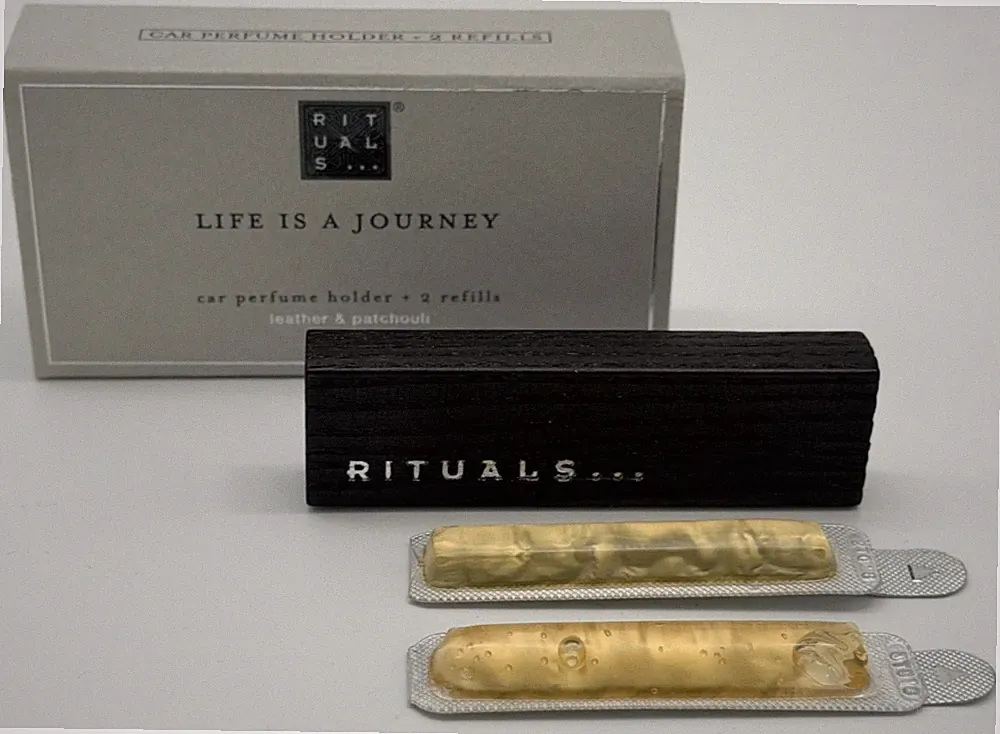 RITUALS SPORT Set Autoparfum Leather & Patchouli 2 x 3 g + Halter Neu & OVP