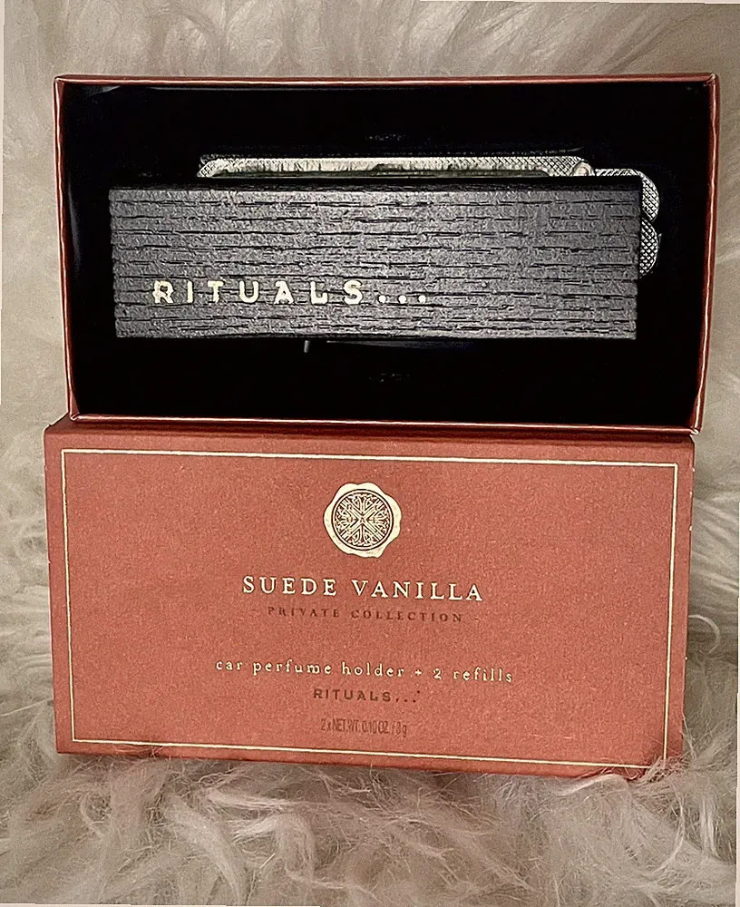 RITUALS Suede Vanilla Autoparfum Private Collection 2x3g inkl. Car Halter 🚗 Neu