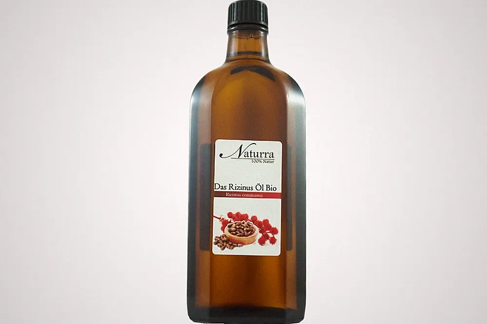 Rizinusöl Bio kalgepresst unraffiniert nativ 250ml Glas Premium Naturkosmetik
