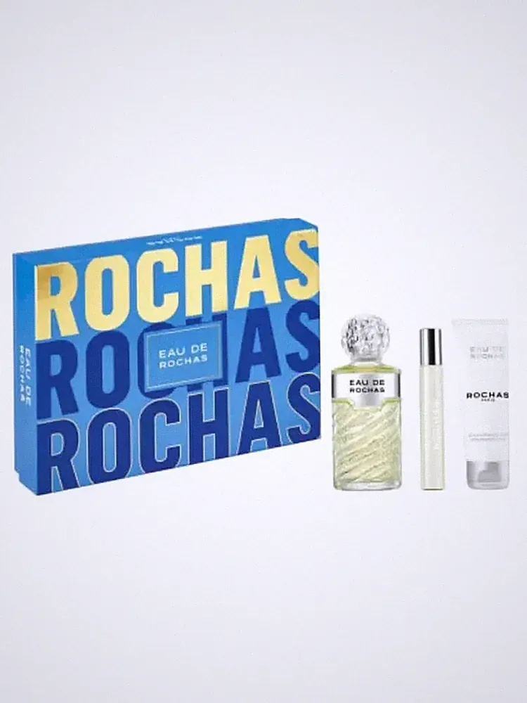 Rochas Eau de Rochas EdT Unisex-Geschenkset 100 ml (3-Teilig) Duft NEU OVP