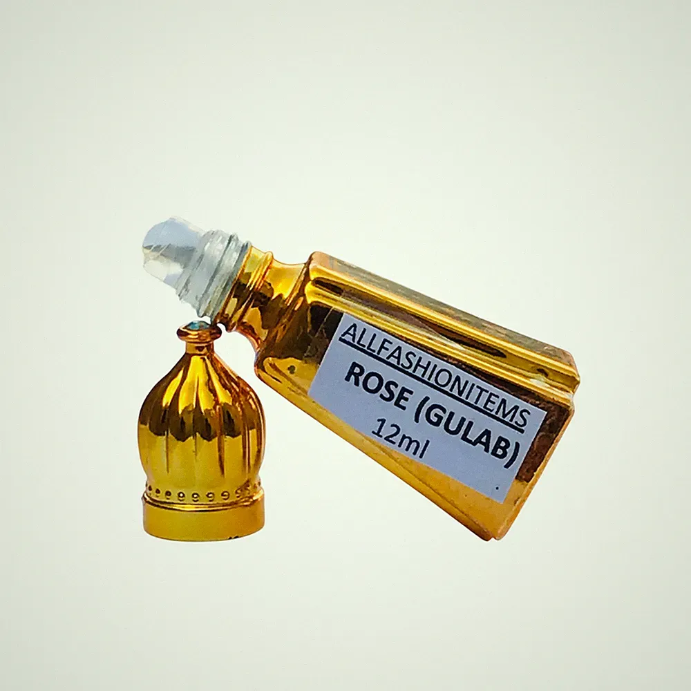 Rose Attar: Natürliches alkoholfreies Parfümöl, süßer blumiger Duft - 12 ml
