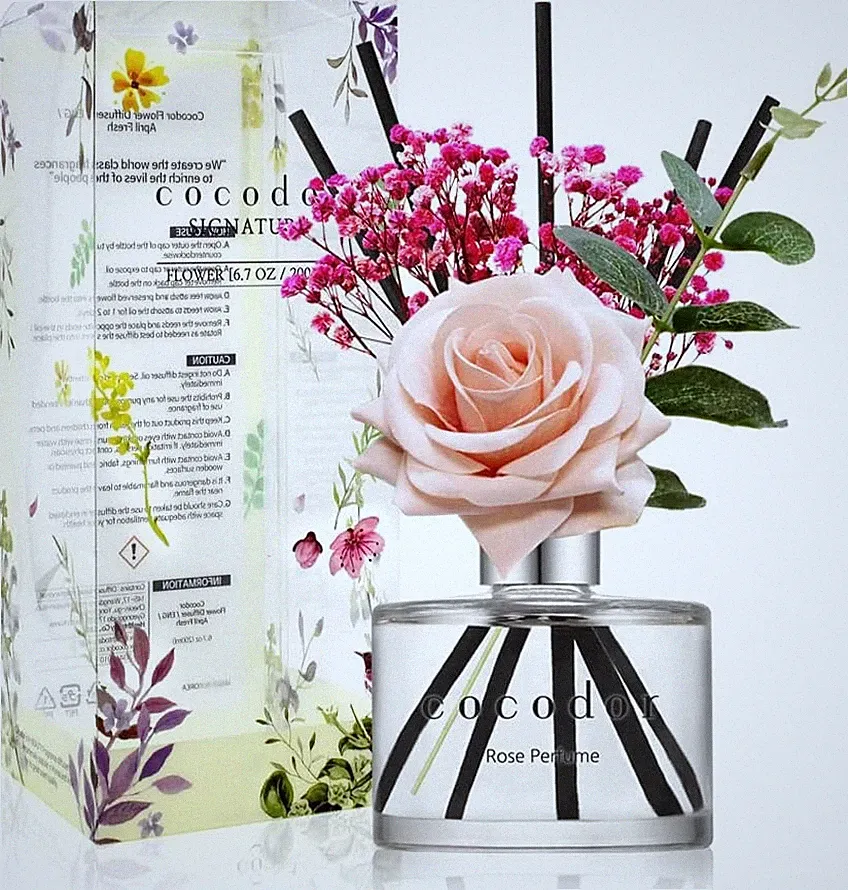 Rose Diffusor/Rosenparfüm/200ml/konservierten Das Schleierkraut, Raumduft, Duftö