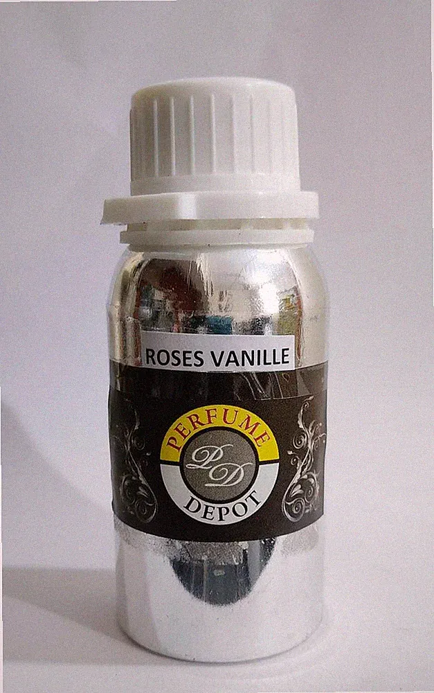 ROSEN VANILLE 100 g/3,4 flüssige Unzen Premium Blumenduftöl Attar Indische Rose.