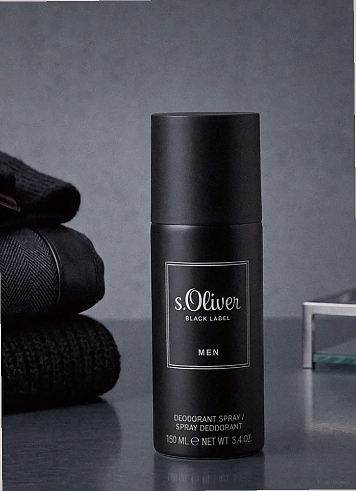 S.Oliver Black Label Men Deodorant Aerosol Spray, 150 ml