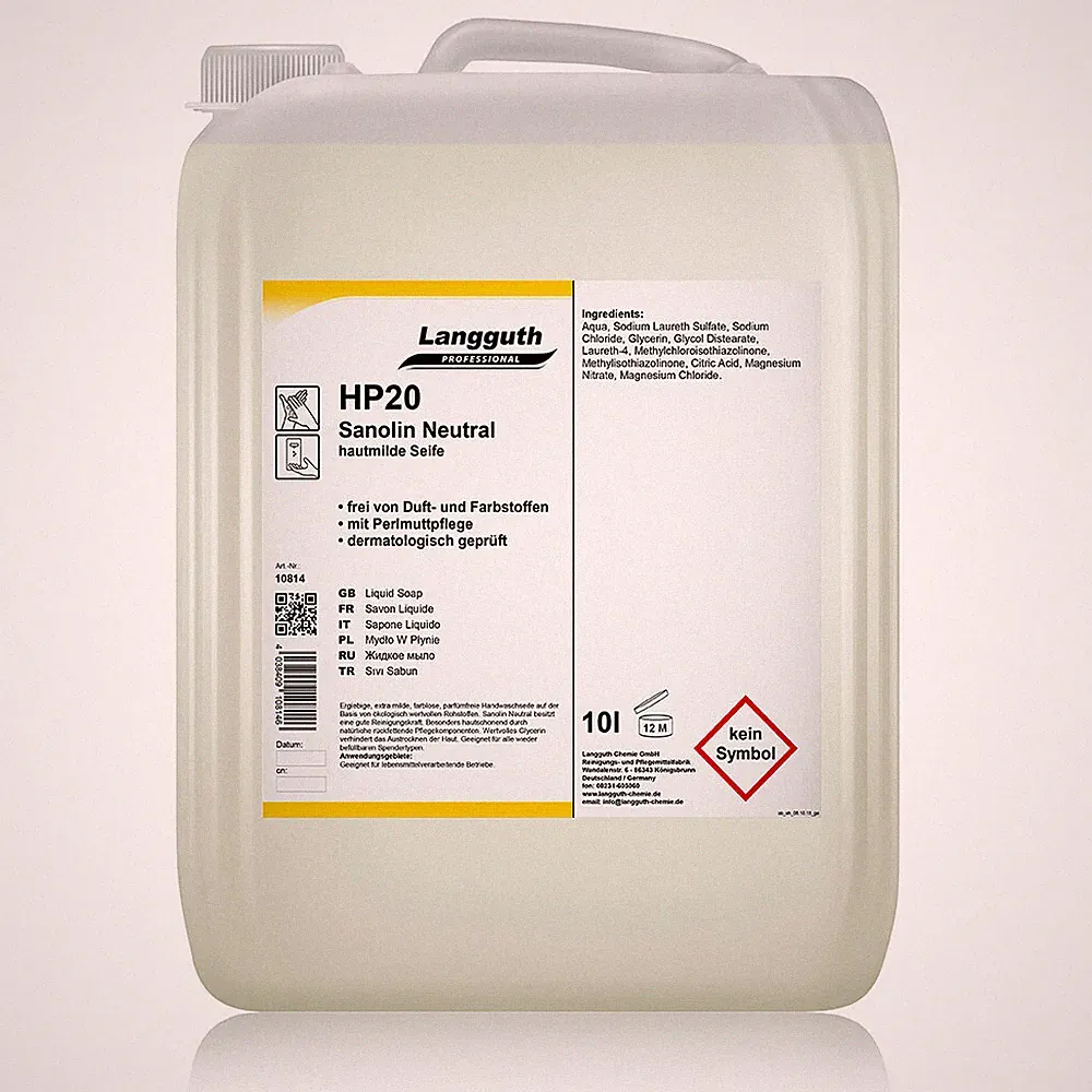 Sanolin Neutral HP20 Seifencreme Flüssigseife Handseife Cremeseife 10 Liter