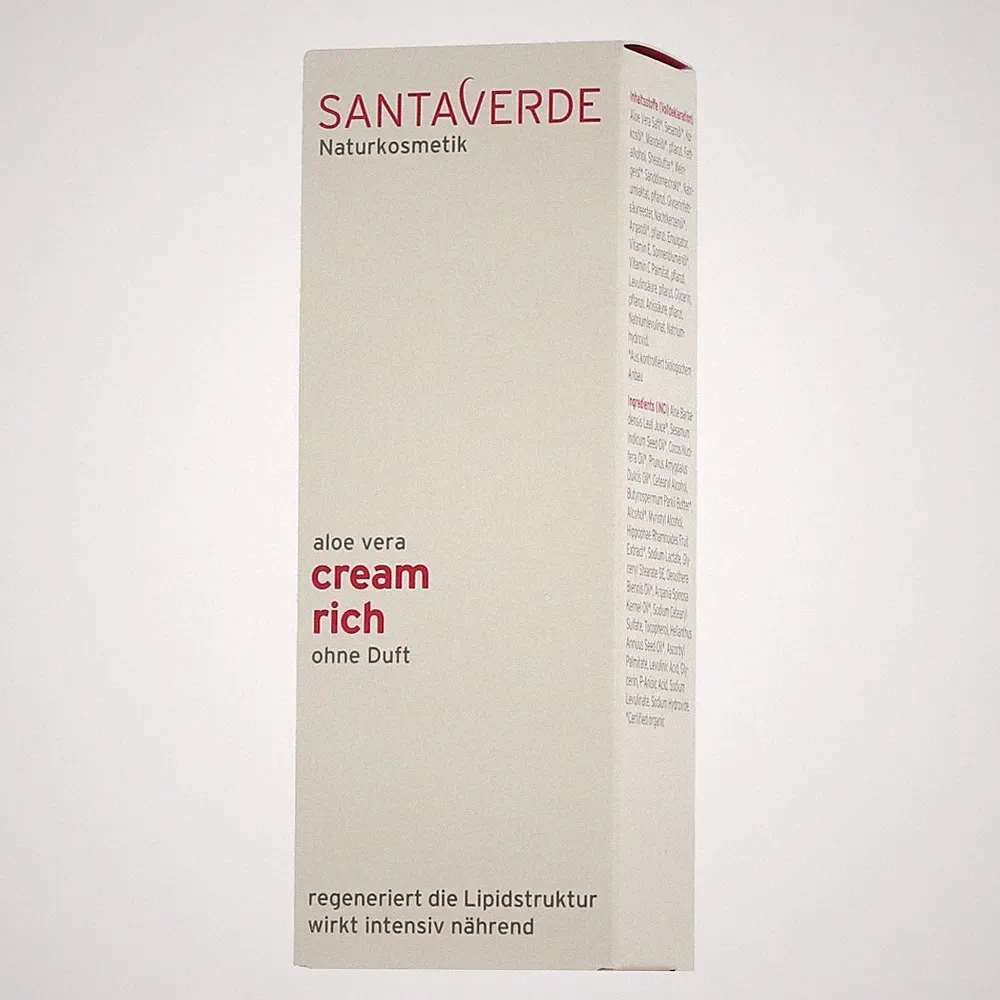 Santaverde Face Care Cream Rich Parfümfrei 30ml