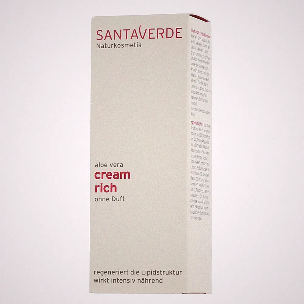 Santaverde Face Care Cream Rich Parfümfrei 30ml