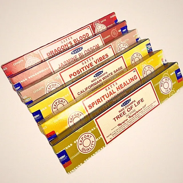Satya Nag Champa Mixed Set 6er Pack Räucherstäbchen Konvolut Aroma Stick Duft Ritual