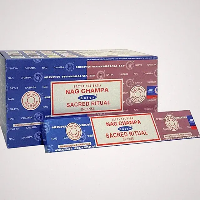 Satya Nag Champa & Sacred Ritual Combo Räucherstäbchen 12 x 16g Box