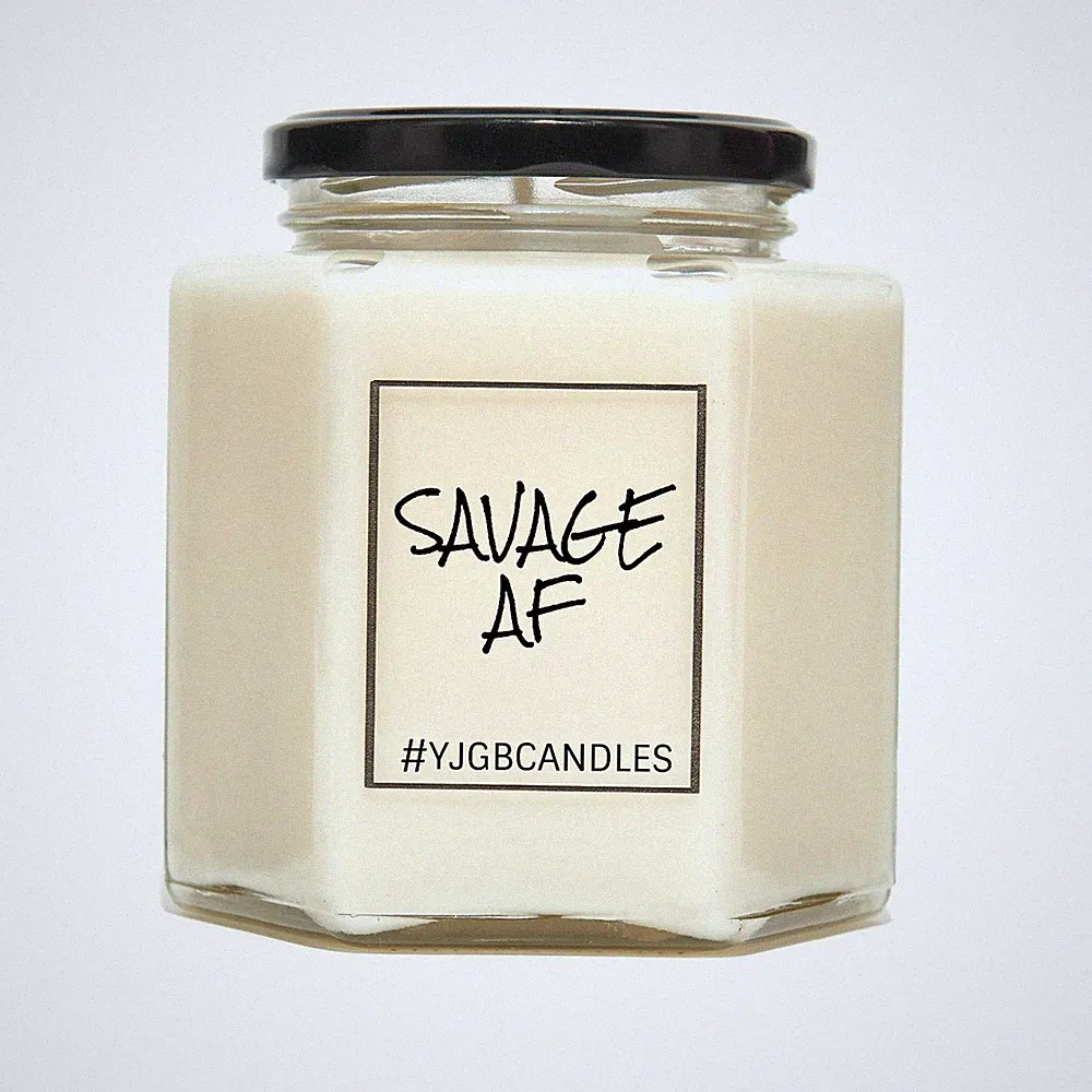 Savage AF Duftkerze Freche Duftkerze Geschenk für Freund