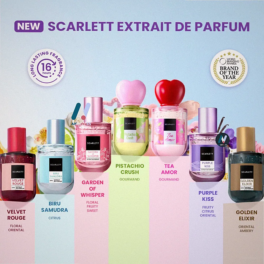SCARLETT EDP Duft Eau De Parfum weicher Duft Herren Frau langlebig 2 Stück