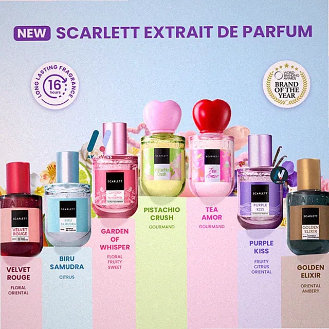 SCARLETT EDP Duft Eau De Parfum weicher Duft Herren Frau langlebig 2 Stück
