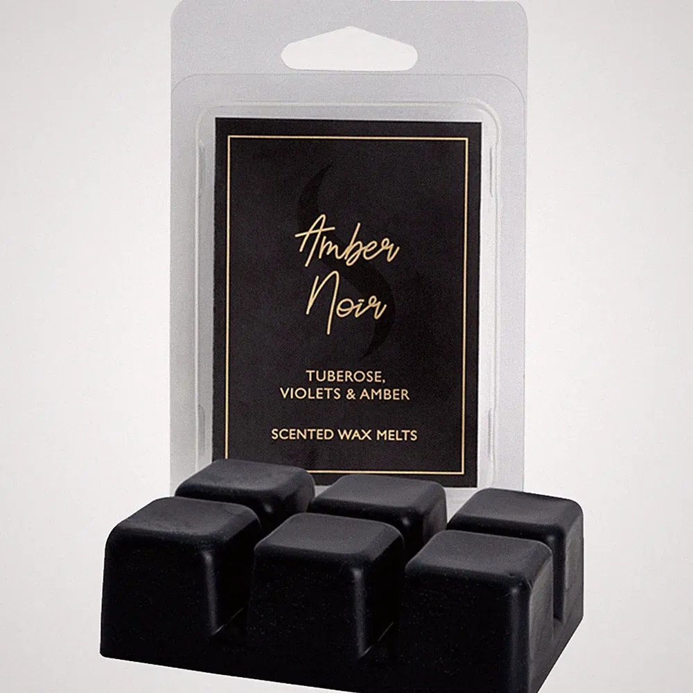 SCHERE KERZEN Amber Noir Duft langanhaltender Duftwachs Melts *6er Pack*