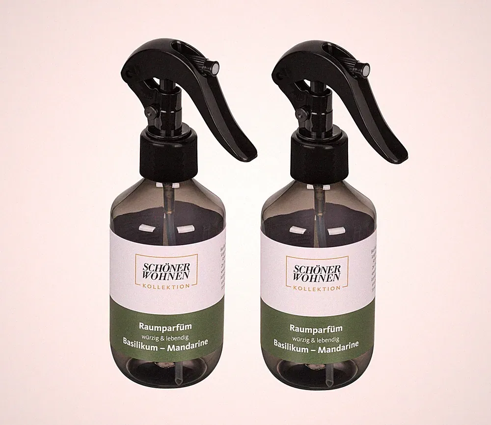 Schöner Wohnen Raumparfüm Basil 2er Set 200ml Duftspray Lufterfrischer