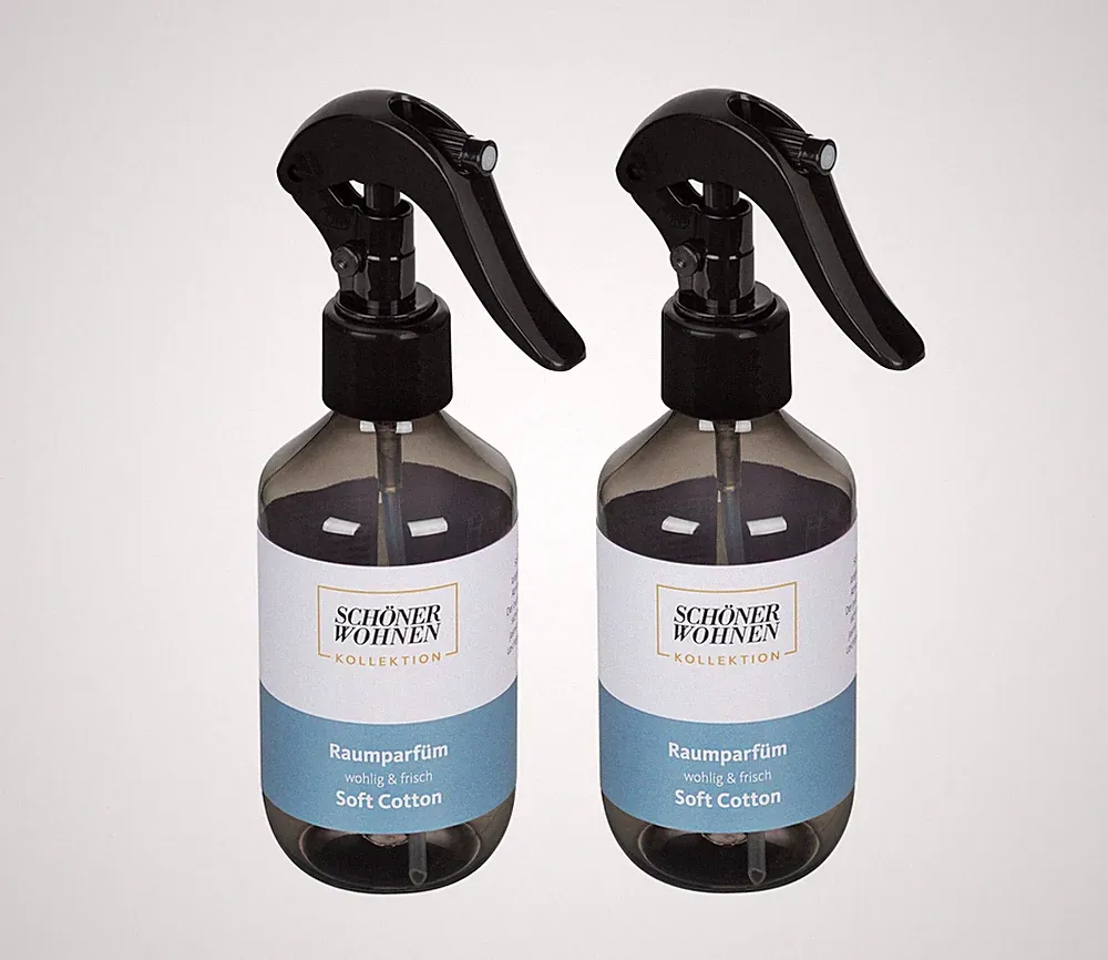 Schöner Wohnen Raumparfüm Soft Cotton 2er Set 200ml Duftspray Raumduft
