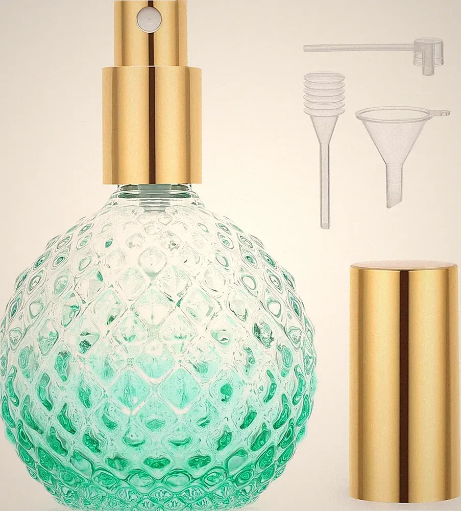 Segbeauty Parfum Flakon Leer, 100ml Reise Parfümzerstäuber, Nachfüllbar und Po