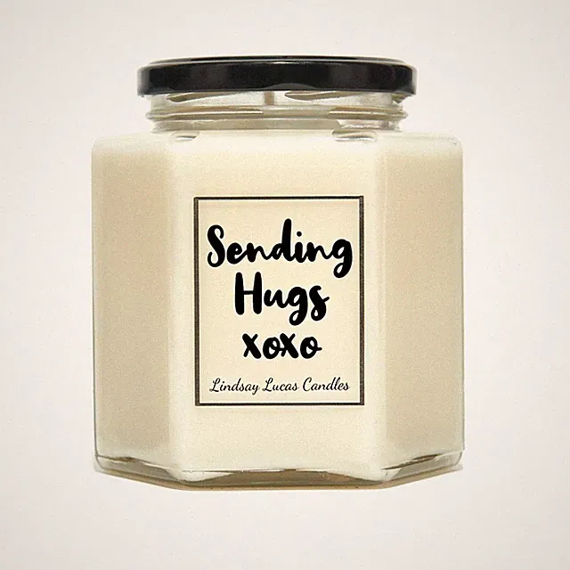 Sending Hugs Duftkerze Geschenk für Freund/Freund/Freundin